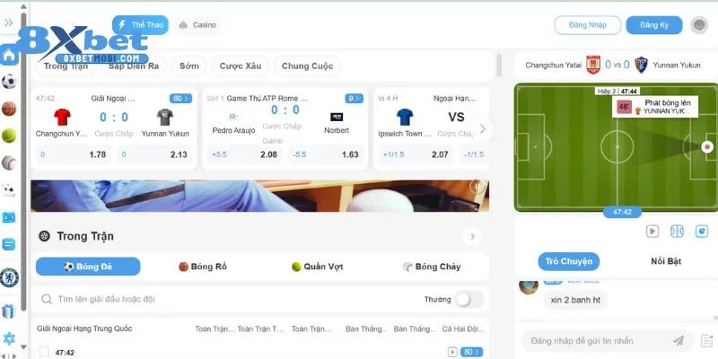 Cập nhật link vào mới nhất tại nhà cái 8xbet